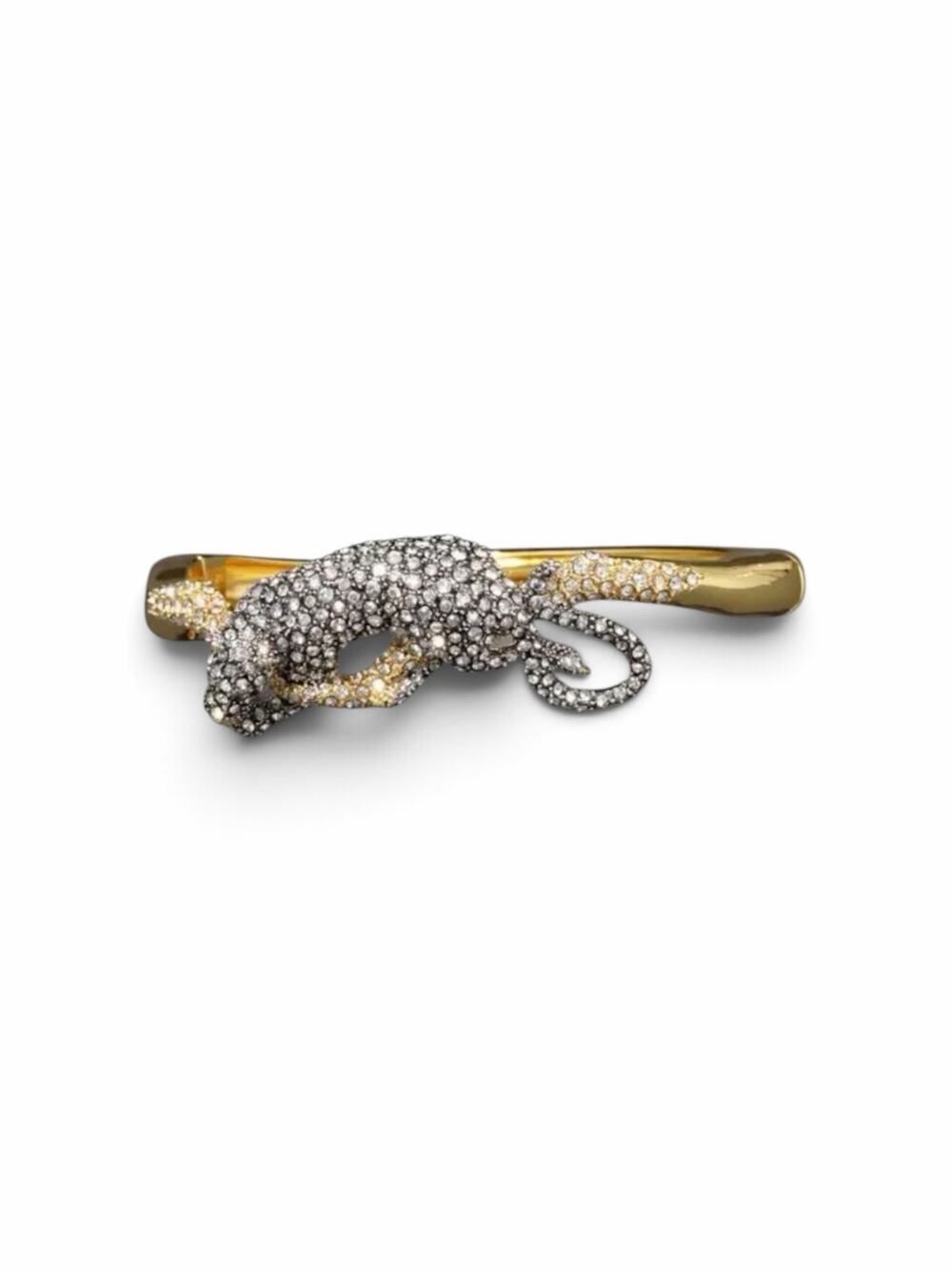 ALEXIS BITTAR
Crystal Pave Panther Hinged Bangle Bracelet